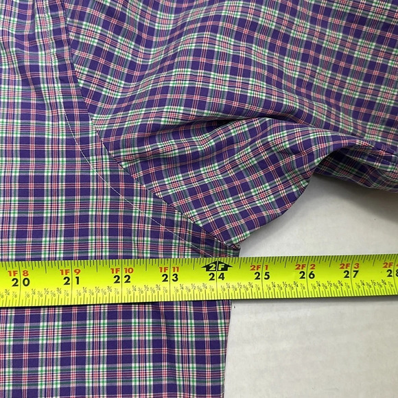 Ralph Lauren Men’s Size Medium Classic Fit Purple Short Sleeve Button Down - Picture 7 of 8